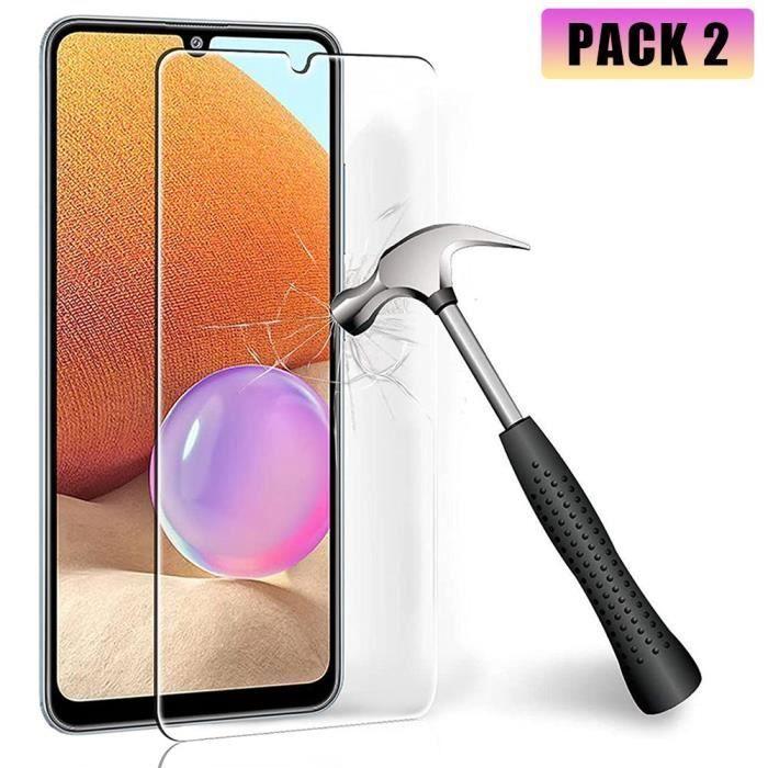 Verre trempé - PROSHOP - pour Samsung A32 4G - Résistance 9H - Anti rayure - Pack de 2 Films Vitre Ecran