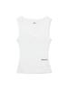 Rocky Waffle Sleeveless Top 2.0 (White)