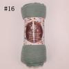 Muslim Women Solid Color Scarf Shawl Cotton Crinkle Hijab