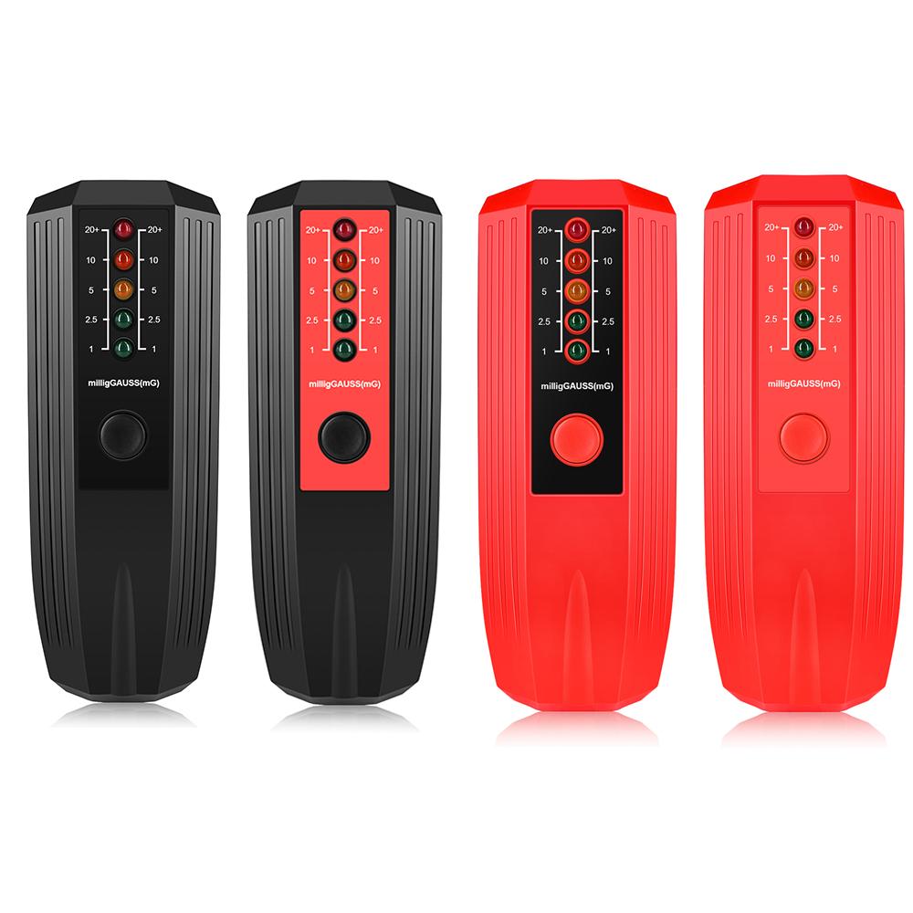 Portable Electromagnetic Radiation Detector EMF Tester Electro Magnetic Fields Strength Meter 0~20+ milliGauss With LED Light