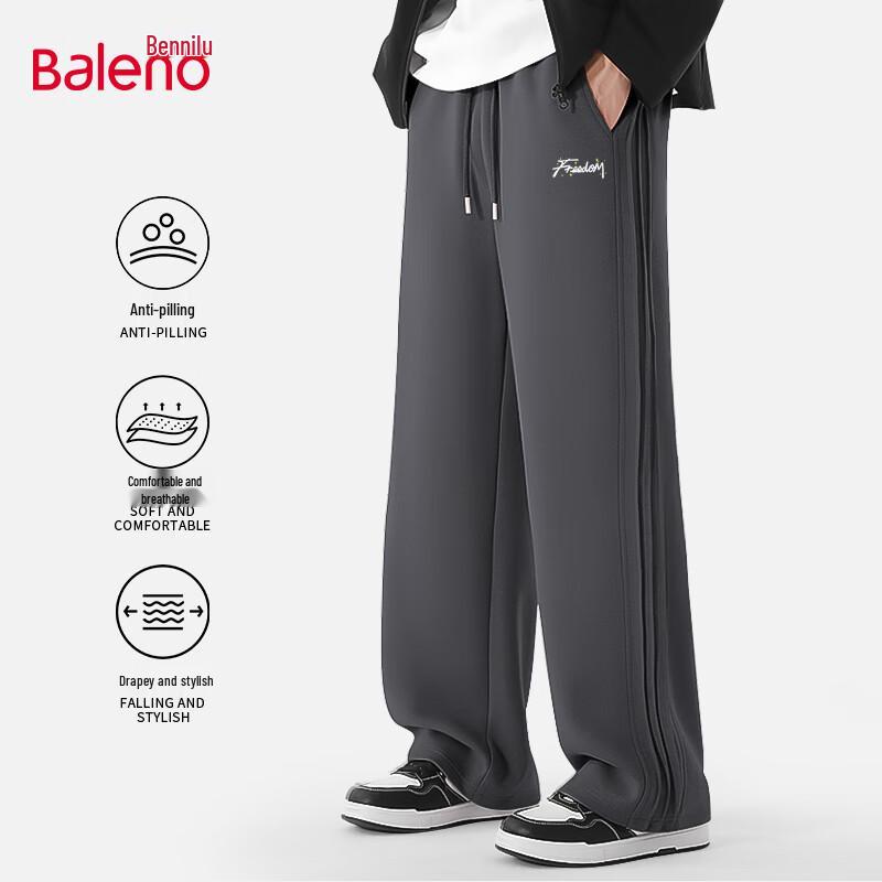 

Baleno Men s Loose Fit Wide-Leg Casual Pants 2XL