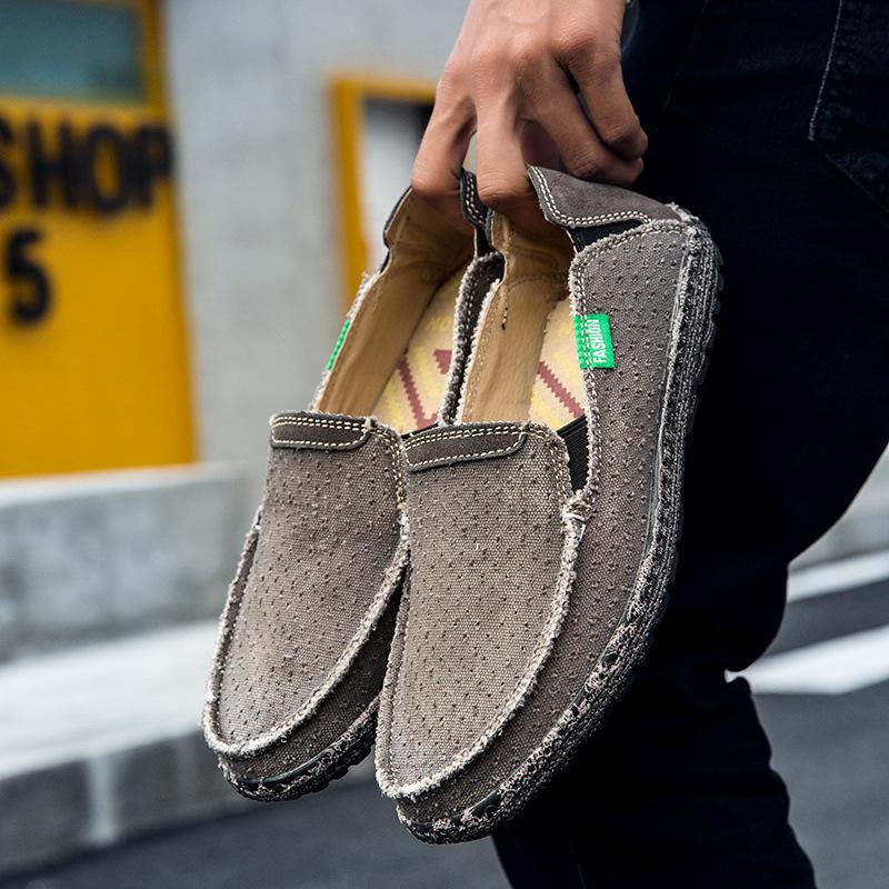 New cloth shoes casual rubber sole outdoor canvas shoes black beanie shoes