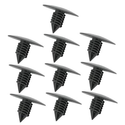COMPUKAS 10pcs Car Plastic Rivet Clips Car Body Trim Bumper Push Fastener Wheel Arch Fixing Accessories