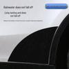 Tesla Model Y/3 Rear Door TPU Protective Film - Triangle Area, Anti-Transparent Glossy Black