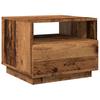 Vidaxl Coffee Table With LED Lighting, Old Wood, 50X49X40 Cm