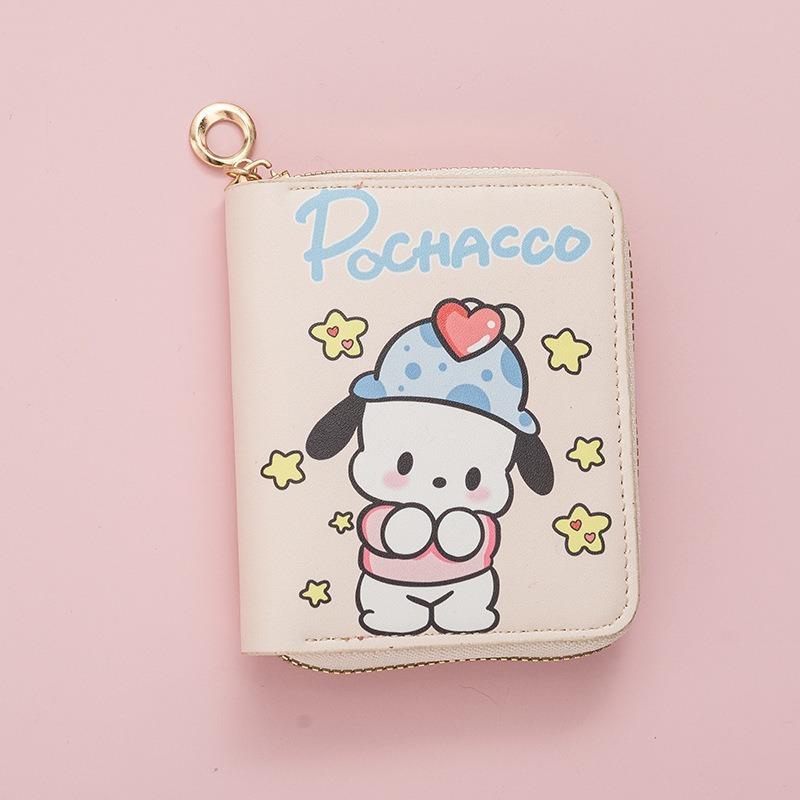 New Cute Pacha Dog Change Bag, Small Cartoon Bag, Student Short Zipper Wallet, Card Bag.