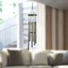 Classic 26 Inch Aluminum Pipe Wind Chimes With Wooden Hanging Tag Farmhouses Terraces Gardens Balcony Corridor Decoration