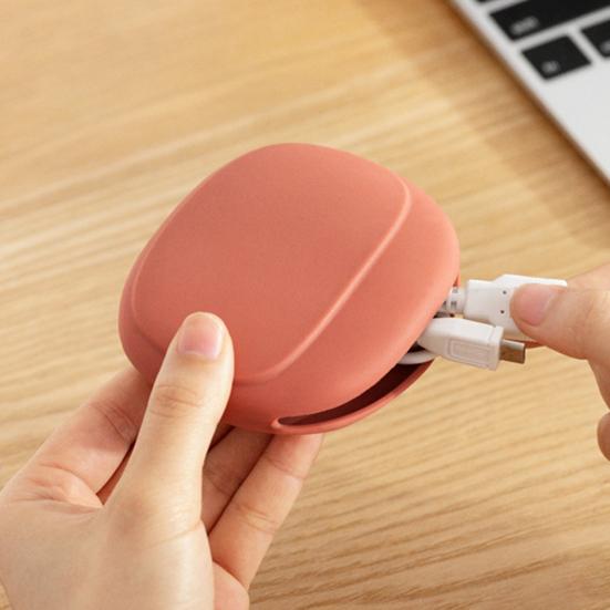 Creative Portable Silicone Headphone Storage Case Anti-Fall Mini Earphone Bag