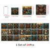 Christmas Tile Decoration Stickers Kitchen Oil-Proof Stickers Bathroom Bedroom Renovation Wall Stickers European Style Self-Adhesive Wall Paper