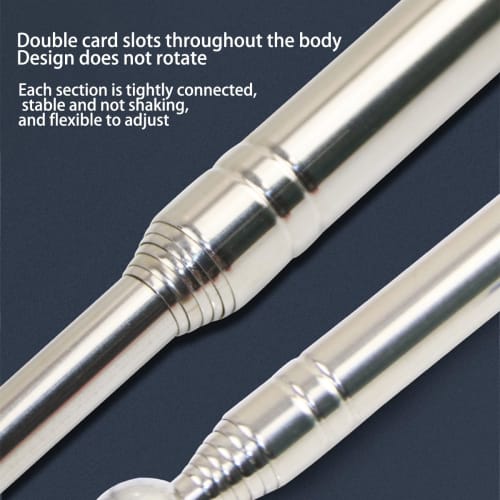 Yavoluy Telescopic Hammer, 100cm Long, for Tapping and Diagnostics, with Strap, for Detecting Subfloor, Concrete, and Tile.