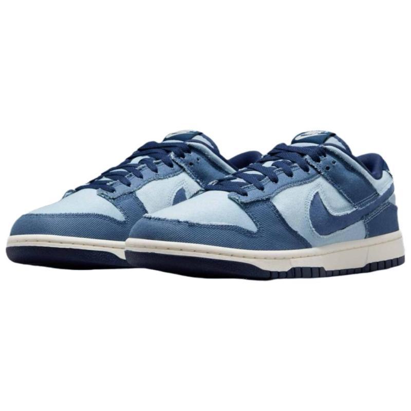 Nike Dunk Low Light Armory Blue Denim Skate Shoes Sneakers HF3141-400