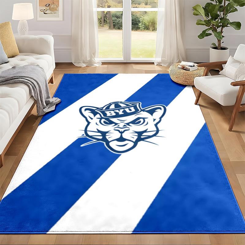 BYU Cougars Paklājs Durvju Paklājiņš Dzīvojamai Istabai vai Guļamistabai Aizsargpārklājs Zem Krēsla Biroja Dekors Ziemassvētku Dāvana Dzimšanas Dienas Dāvana