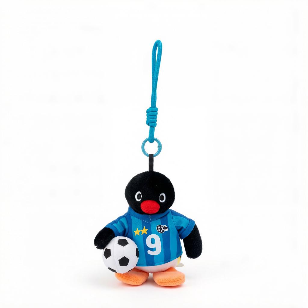 Portachiavi Peluche Pinguino Originale Bambola Ornamento per Zaini