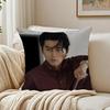 Famous Korean Actor HHyun BBin Cushion Cover Linen Pillowcase Soft  for Sofa Bed Home Room Decor