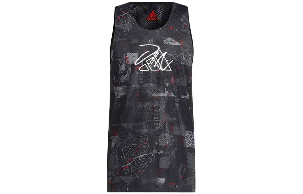 Adidas Tank Tops Men s Black Crew Neck Moderate Straight Fit HE6377 S