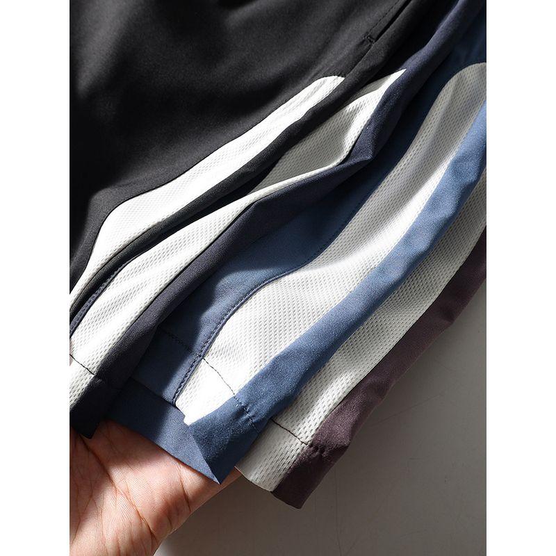 Men's Quick-Dry Ice Silk Summer Thin Sports Shorts for Running and Fitness, Five-Point Pants, Export Men's Casual Pants