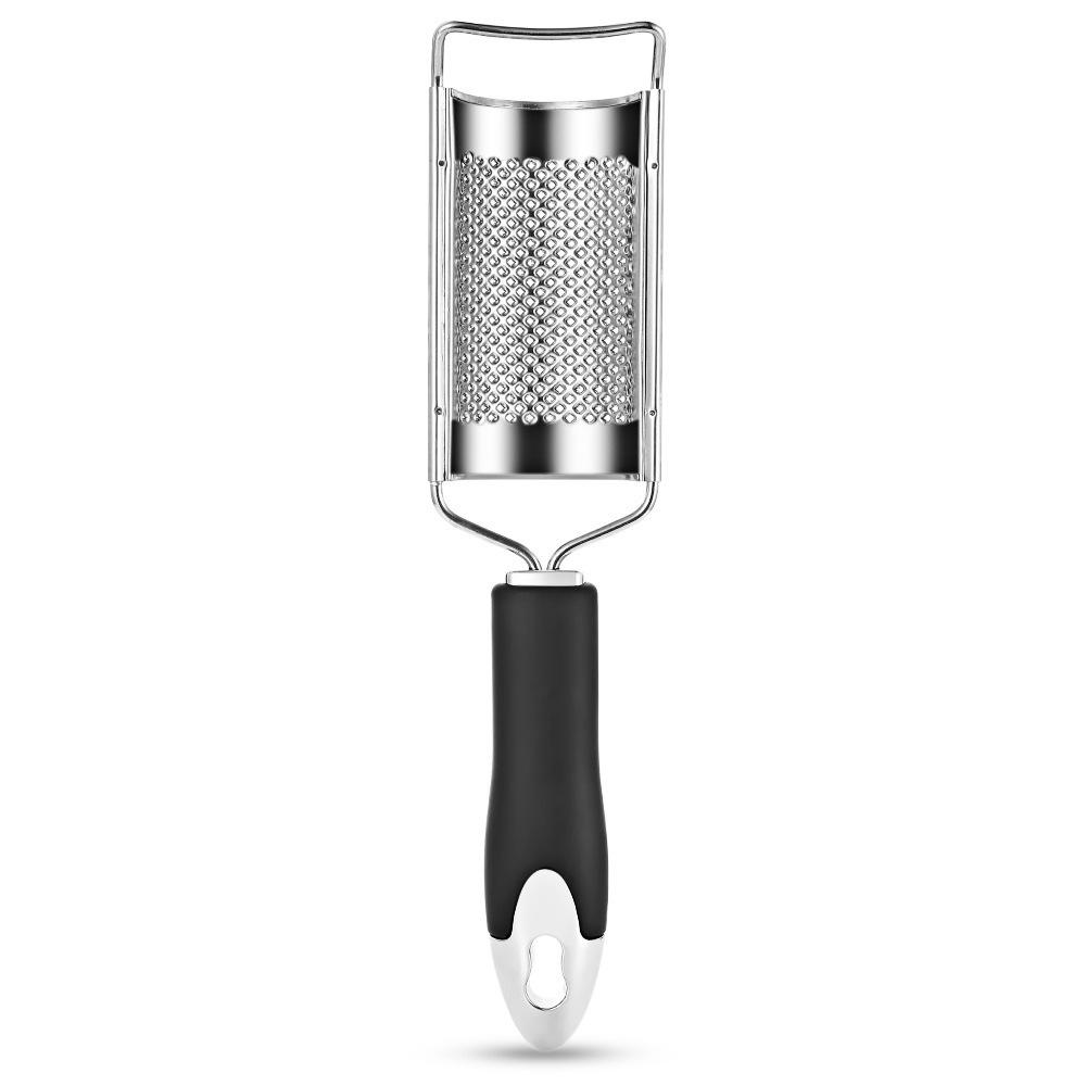 Stainless Steel Cheese Grater & Lemon Zester - Multi-Purpose Shredding and Slicing Tool