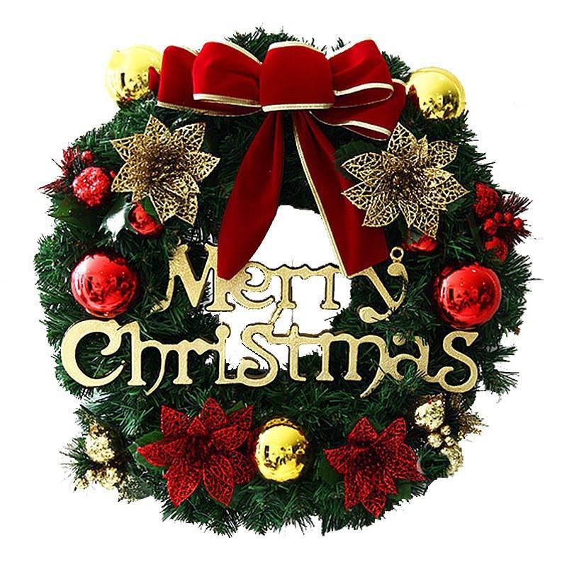 Christmas Wreath 30/40cm Xmas Decor Window Display Props Creative Gift