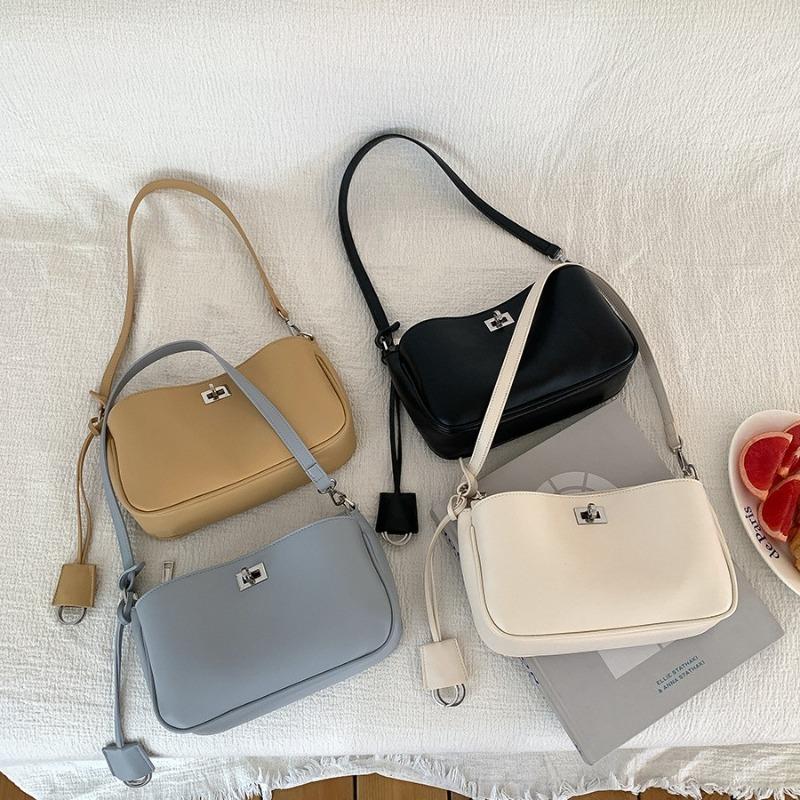 Portable Shoulder Bag Women's New Simple Niche Underarm Bag Women's High-end Fashion Style Small Square Bag