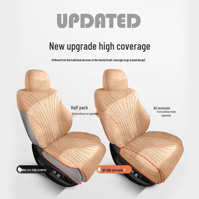 BYD Han L All-Season Suede Car Seat Cushions - Half Surround, 5-Seater