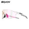 SCVCN New Photochromic Cycling Sunglasses Outdoor Road MTB Bike Eyewear Sports Running Hiking Glasses Men Women UV400 Goggles