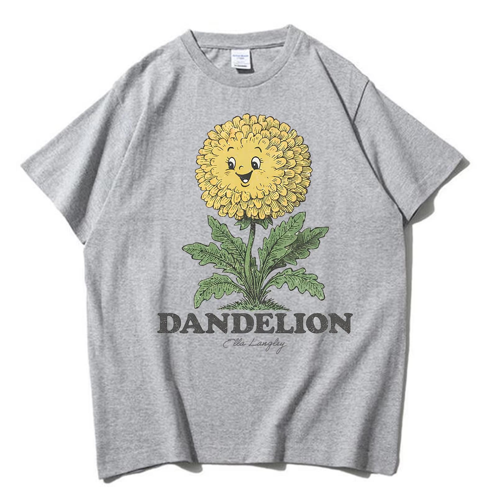 

Ella Langley Dandelion Ivory Groovy 2026 TShirt Unisex Women Harajuku Short Sleeve Tops Cotton Breathable Unisexs Tshirt Streetwear 4XL