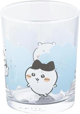 Chiikawa Hachiware Happy Blossom Glass Tumbler 220ml Blue Soda Made In Japan Direct from Japan