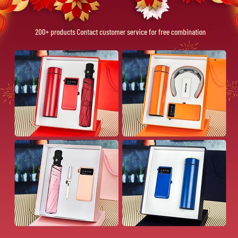 Termos med skärmdisplay & Powerbank Gåvoset