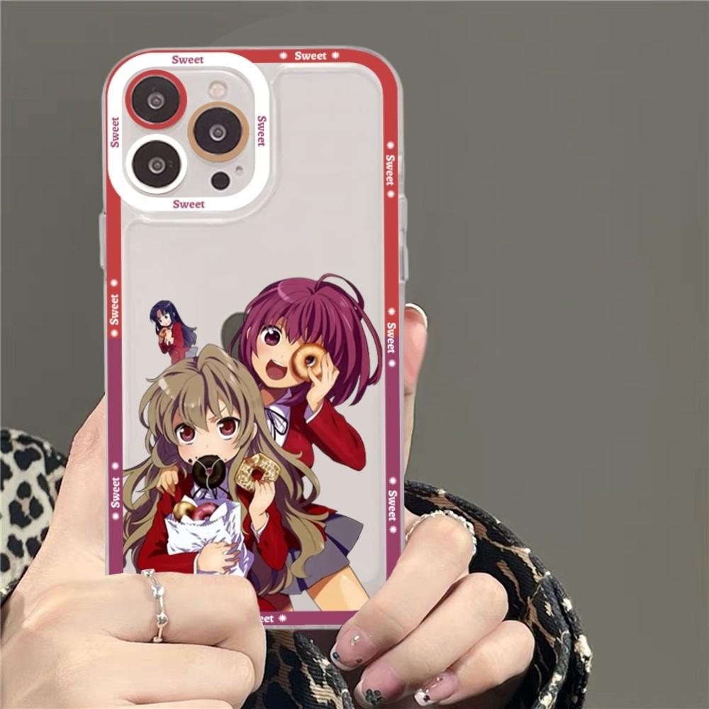 Toradora Taiga Aisaka Anime Phone Case For iPhone 15 11 12 13 14 Mini Pro Max XR X XS TPU Clear Case
