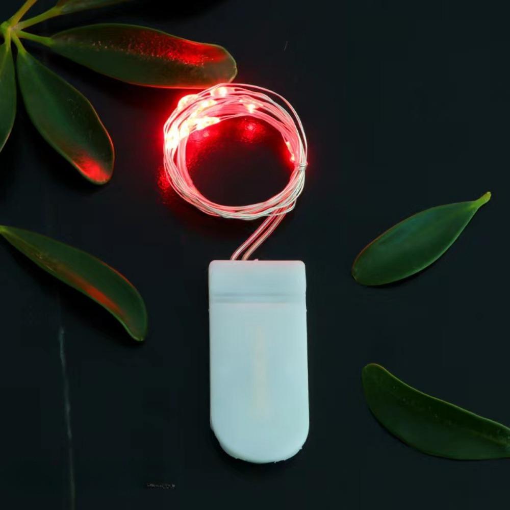 Zhou Peisi Milky White U-Shaped Button Battery Box with Lead Wires and Switch for String Lights