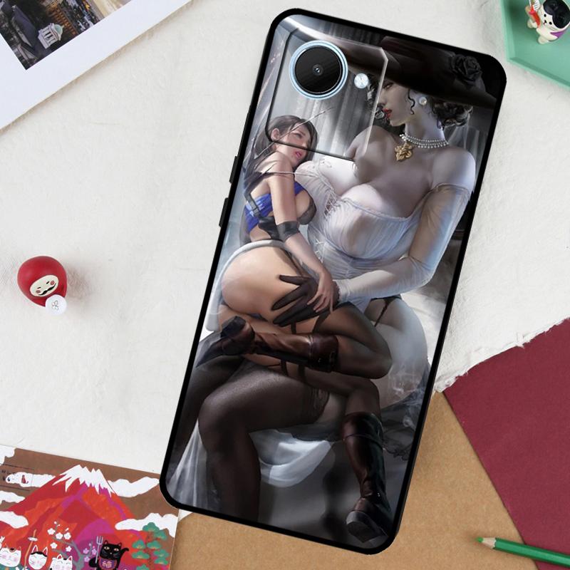 Sexy Lady Dimitrescu Daughters For Realme 14 Pro Plus 13 10 11 12 GT 6 5 6T GT7 Pro C61 C55 C53 C51 C21Y C25S C67 C75 Case