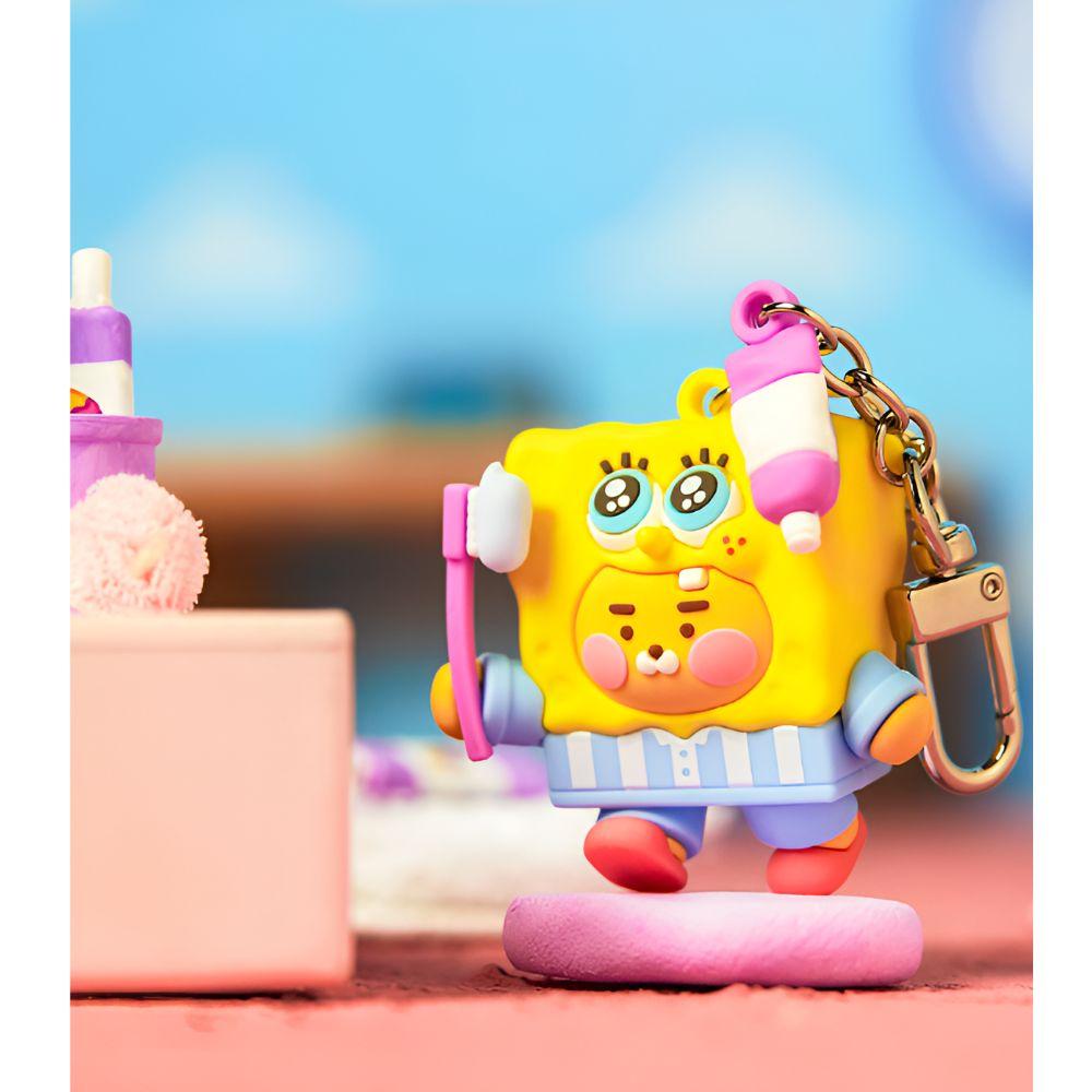 SpongeBob X Kakao Friends Malý Ryan Dětský SpongeBob Figurka Klíčenka PVC Roztomilá Kawaii Mini Panenka Klíčenka
