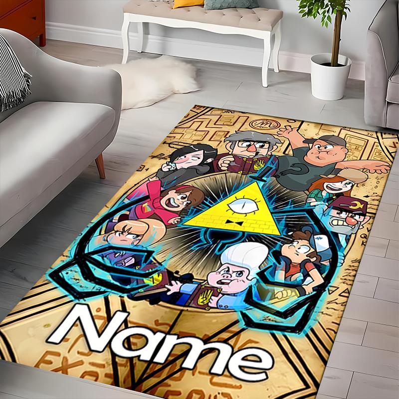 Custom personalization Gravity Falls Area Rug - Perfect For Kitchen, Bathroom,Laundry Room Decor Large Size Available,Gift All Seasons