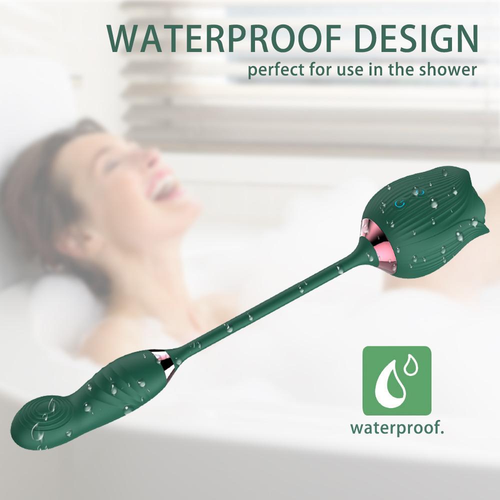 Sex Toy 2 In 1 Sucking Vibrator Nipple Penetration Vagina Rose-Vibrator G-spot Stimulator Masturbation Tools Women Audle Product Dildo Vibrating Egg