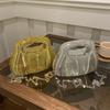 Personalized Acrylic Bag Women's 2025 New European and American Fashion Corrugated Handbag Ins Internet Celebrity Chain Messenger Dinner Bag
