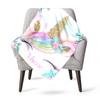 Unicorn Eyelashes Customize Your Name Blanket Used For Chair Office Sofa Bed Camping Soft And Warm Giving Friends And Relatives Birthday Graduation