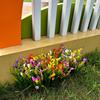 Flores Artificiales para Plantas Falsas de Exterior - Arbustos de Plástico Resistentes a los Rayos UV que No se Desvanecen - Decoración de Hogar de Primavera, Jardín Rústico, Vegetación de Exterior outd