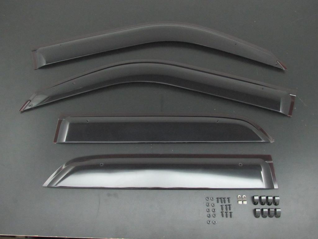 BRIGHTZ Premium Side Door Visors with Hardware for Toyota Hilux Surf 180/185 (RZN180/RZN185/VZN180/VZN185/KZN185/KDN185) [INJ-V-039] (Part Number