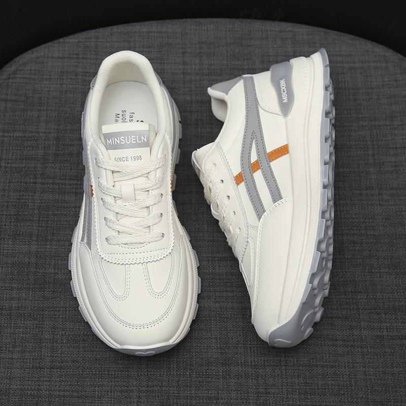 Sneakers Women's Spring 2025 New Versatile Platform Lightweight Running Shoes Lightweight Casual Forrest Gump Shoes Factory Direct Sales