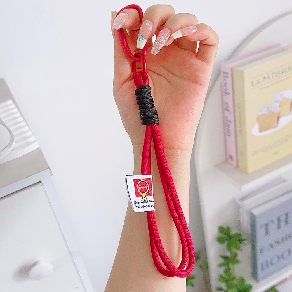 

Подвійний мотузковий нейлоновий плетений брелок для альпінізму, підвіска для парної мотузкової сумки для мобільного телефону.