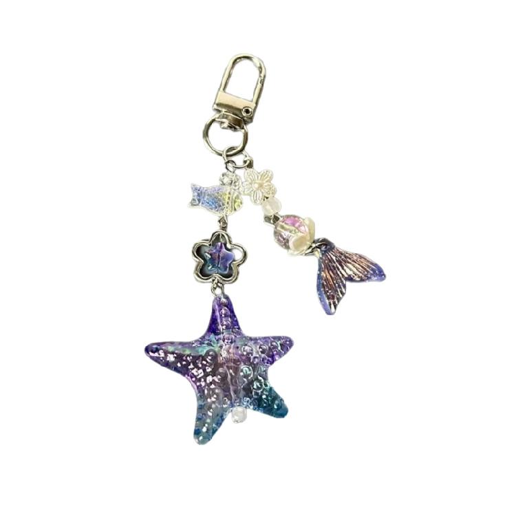 

Vibranting Mermaids Keychain Multipurpose Acrylic Phone Strap Decorative for Birthdays and Special Occasions