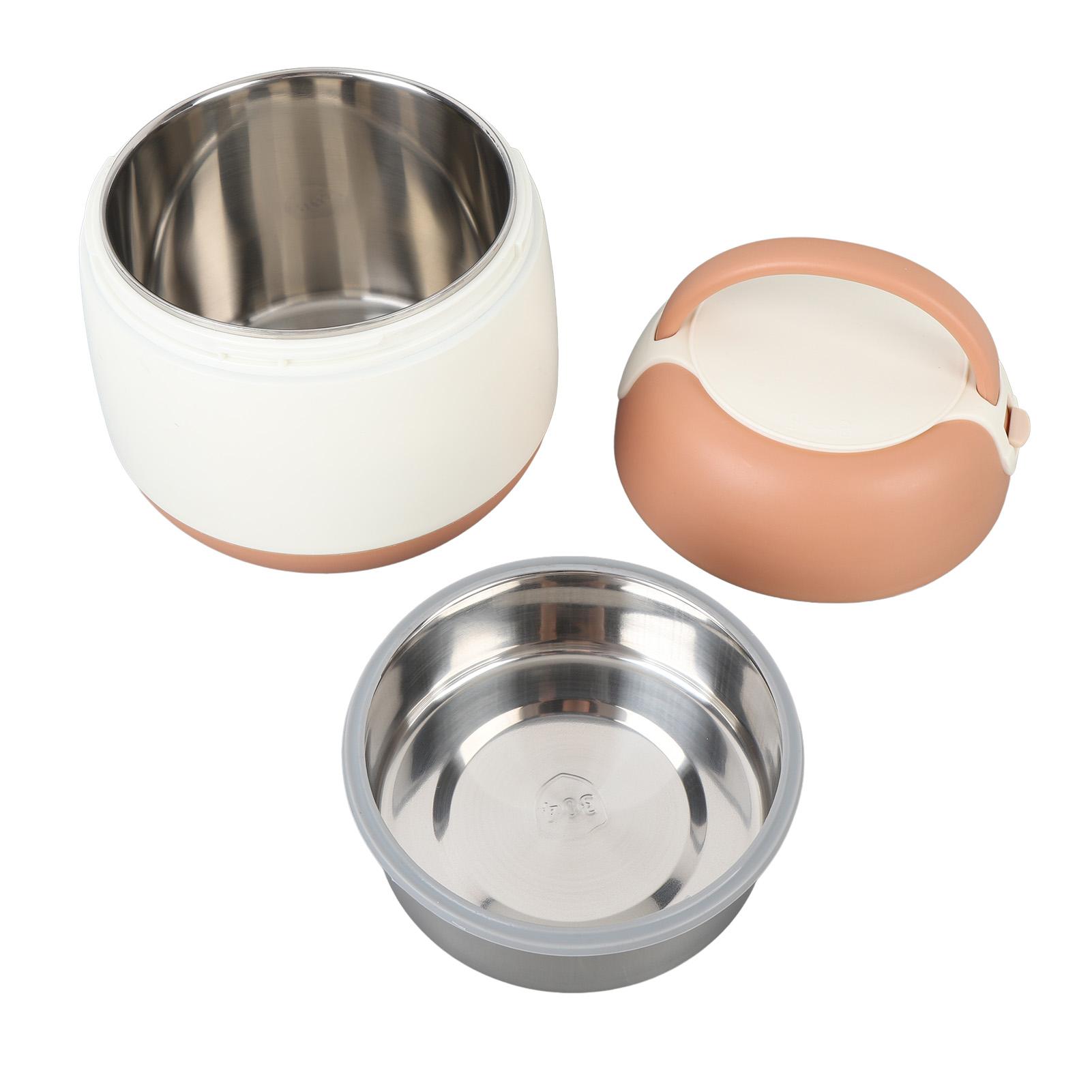 

Вакуумный контейнер для еды с термоизоляцией, нержавеющая сталь 304, герметичный, портативный, термоизолированный ланч-бокс для горячей еды Brown