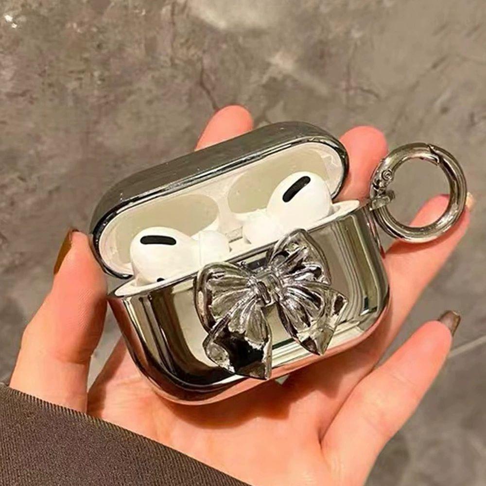 Electroplating Bow Airpodspro1 Protective Case Is Suitable for Earphone Protective Case AirPods 1 Third Generation Soft Case