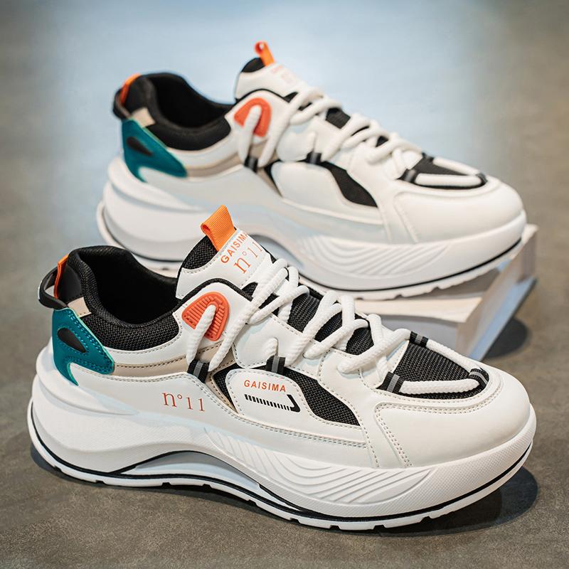 New Fashion New Men's Fashion Casual Low Top Sports Shoes Students Thick Sole Comfortable Sneakers Boys Male Classic Breathable Basketball Shoes