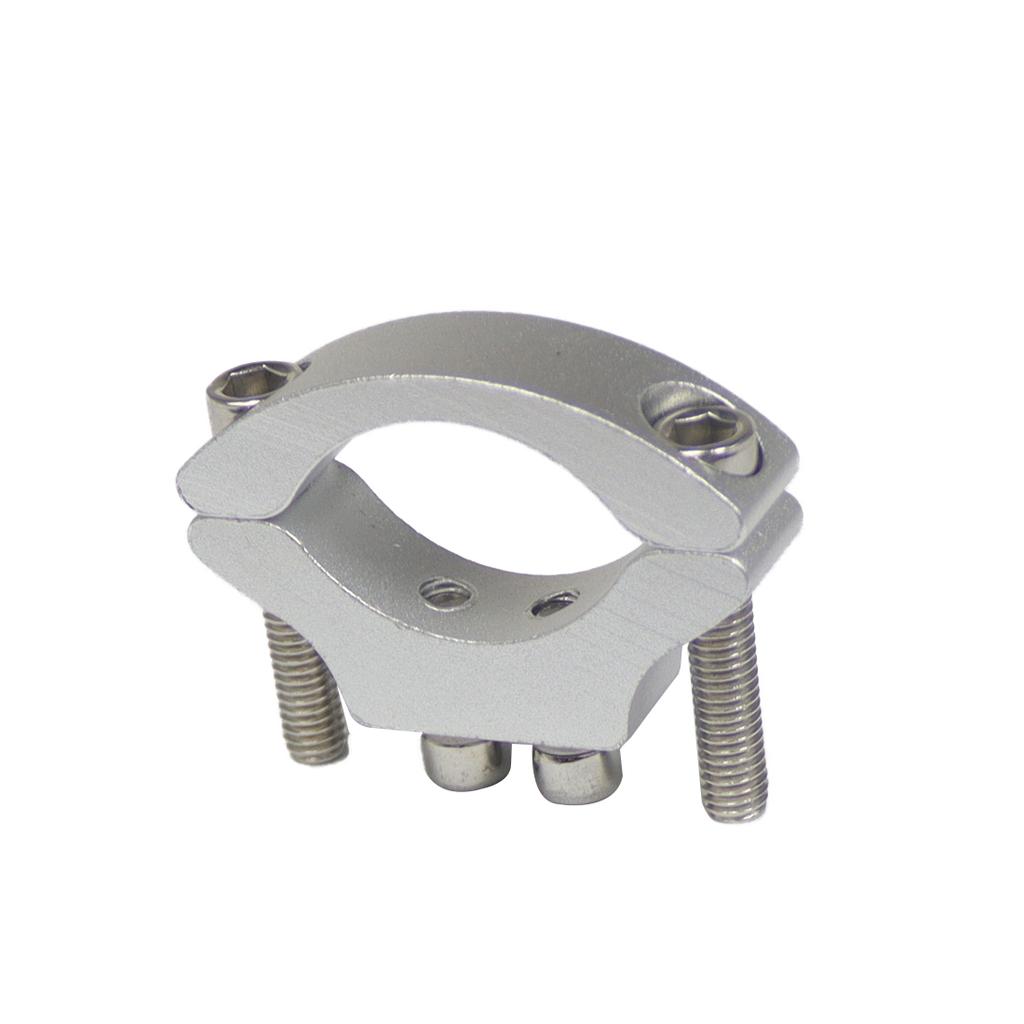 Handlebar Cycling Clip Clamp Bike Flashlight Torch Mount Dual M5 M6 Mounting Screw LED Head Front Light Holder Clip CNC Optional