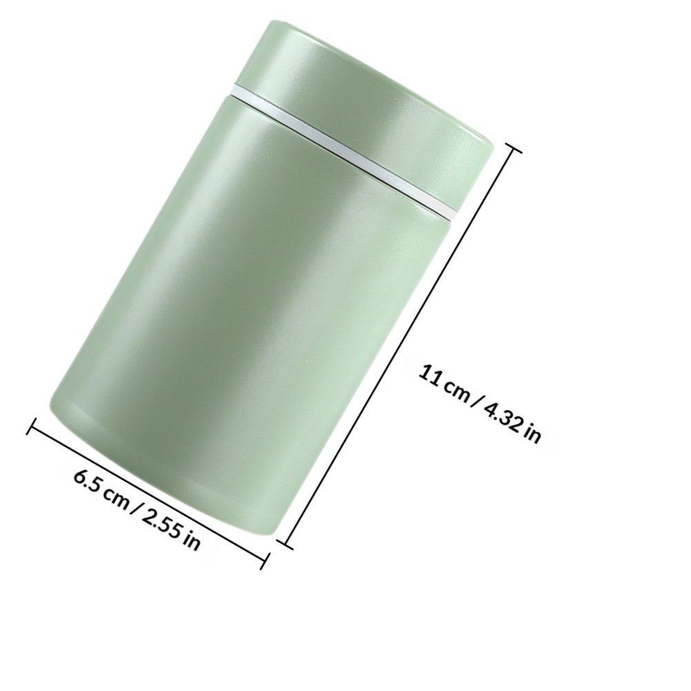 

Vacuum Insulated Food Jar Compact Thermal Container for Car Use Travel Coffee Mugs Hot Food Storage Portable Lunch Container зелений