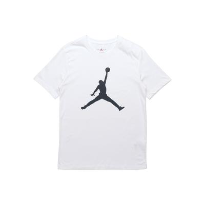 Jumpman Logo Print Crew Neck T-Shirt Men Tops White DA6797-100