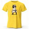 Funny and Fun Dog Casual Pure Cotton Tshirt for Mens Street Fashion Loose Oversized Breathable Short Sleeved Oneck Tshirt