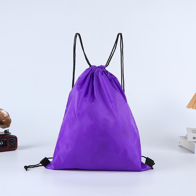 Colorful Polyester and Nylon Drawstring Bag: Double Shoulder Shopping and Storage Bag for Toys