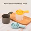Effizienter manueller Entsafterbecher für frische Fruchtsäfte, multifunktionales Design, geeignet für Küchen, Büros und den Außenbereich